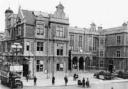 Times past: Redhill's Market Hall, completed in 1861, was a bustling place