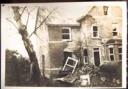 Carnage: The front of Dorothy's house was left wrecked after being hit by a German war bomb