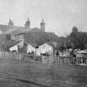 Roundabout: The cottages on what was Union Road Pic: S Ware