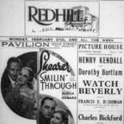 A 1933 advert for Redhill cinemas
