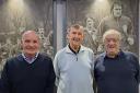 (Left to right) Les O'Neill, David Dent and Ross Brewster pictured in Brunton Park's Legends Lounge, 50 years after the Blues won promotion to the First Division