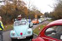 Classic VW cars in last years convoy
