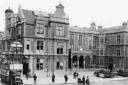 Times past: Redhill's Market Hall, completed in 1861, was a bustling place