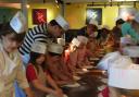The youngsters enjoyed a hands-on visit to the restaurant