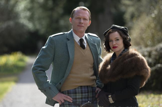 Claire Foy (right) and Paul Bettany lead the cast of the BBC's A Very English Scandal (BBC / Blueprint Pictures / Alan Peebles)