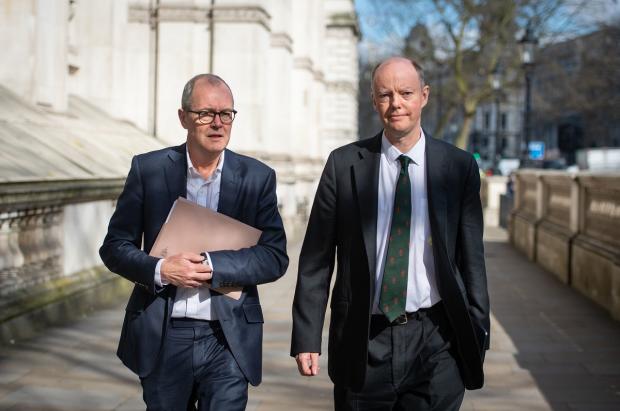 Redhill And Reigate Life: Chief Scientific Adviser Sir Patrick Vallance (left) and Chief Medical Officer for England Chris Whitty (right). Picture: PA