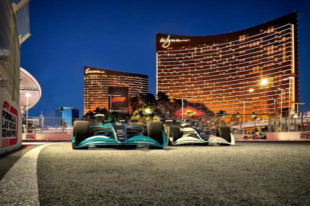 Redhill And Reigate Life: Handout photo provided by Formula One of an Artist's impression of the Las Vegas Grand Prix after Formula One announced a deal to stage a night race on the famous Las Vegas strip. Photo via PA.