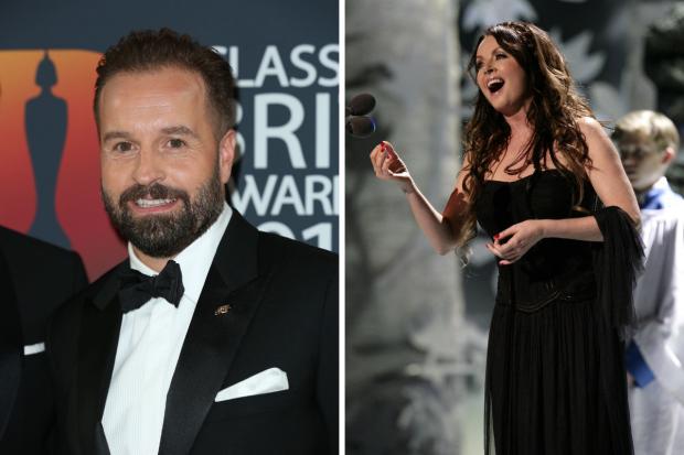 (left to right) Alfie Boe and Sarah Brightman . (PA)