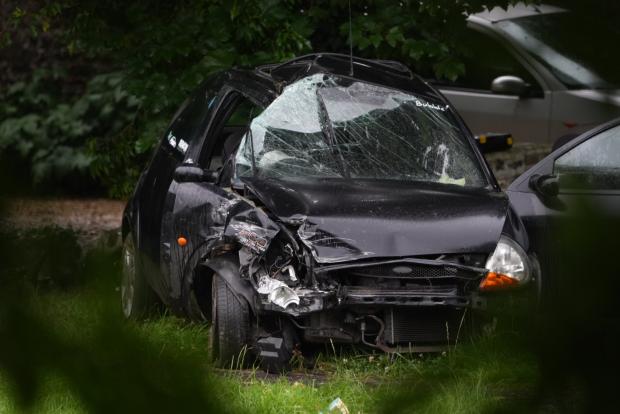 Redhill And Reigate Life: One car has been seriously damaged in the collision
