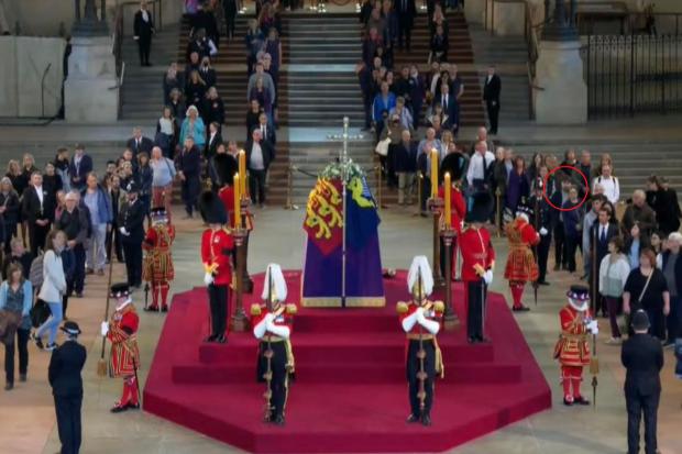 Redhill And Reigate Life: I was caught on an ITV live stream of the Queen's lying-in-state: credit - ITV