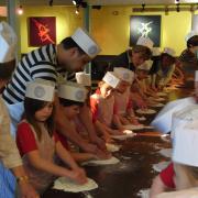 The youngsters enjoyed a hands-on visit to the restaurant
