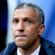 Chris Hughton before his final match in charge against Manchester City