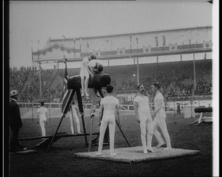Athletes compete in the first ever Olympics held in London in 1908...Visit www.britishpathe.com to see more pictures