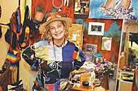 Keep your hat on: Debi Porter  owner of The Hippy Shop  
